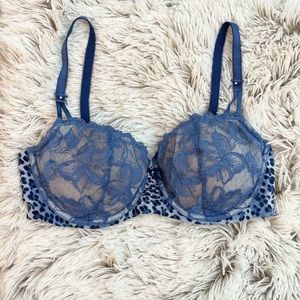 Victoria’s Secret Vintage Blue Lace Demi Bra 36D